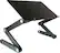 Angle. Uncaged Ergonomics - WorkEZ Professional Multipurpose Stand - Black.