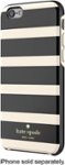 Front Zoom. kate spade new york - Kinetic Stripe Hybrid Hard Shell Case for Apple® iPhone® 6 - Black/Cream.