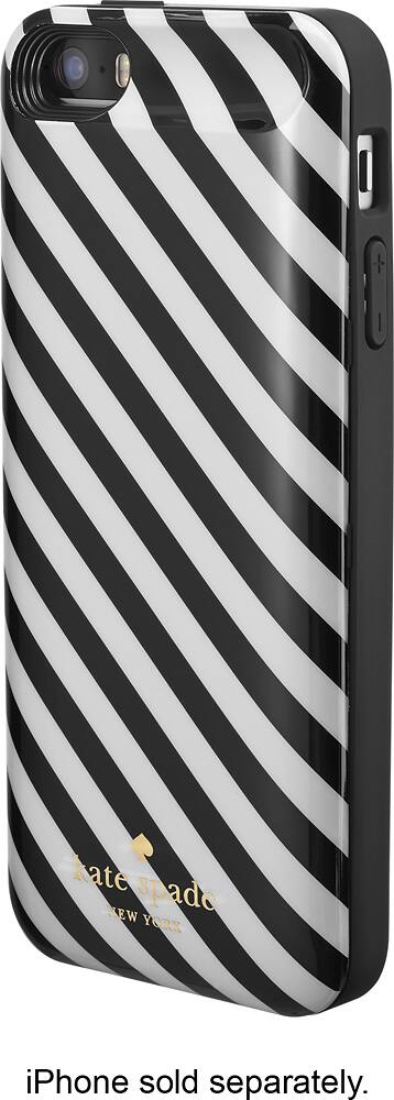 Best Buy Kate Spade New York Offgrid External Battery Case For Apple Iphone 5 And 5s Black Cream Ksiph 003 Mdpo