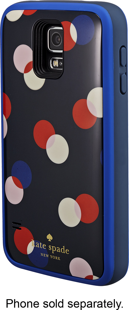 Best Buy: kate spade new york Trapping Dots offGRID External Battery Case  for Samsung Galaxy S 5 Cell Phones Navy KSSA-002-TRDN