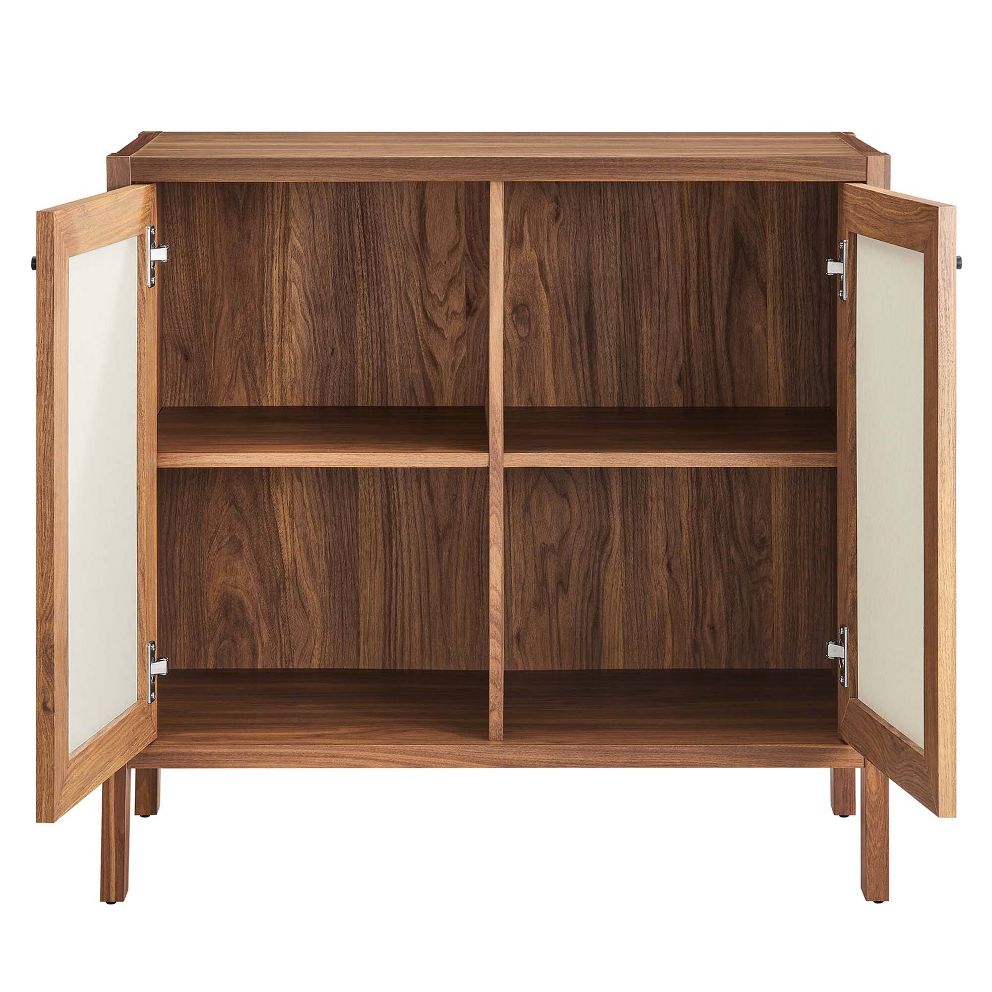 Alt View 4. Modway - Capri 33" Wood Grain Storage Cabinet by Modway - Walnut.