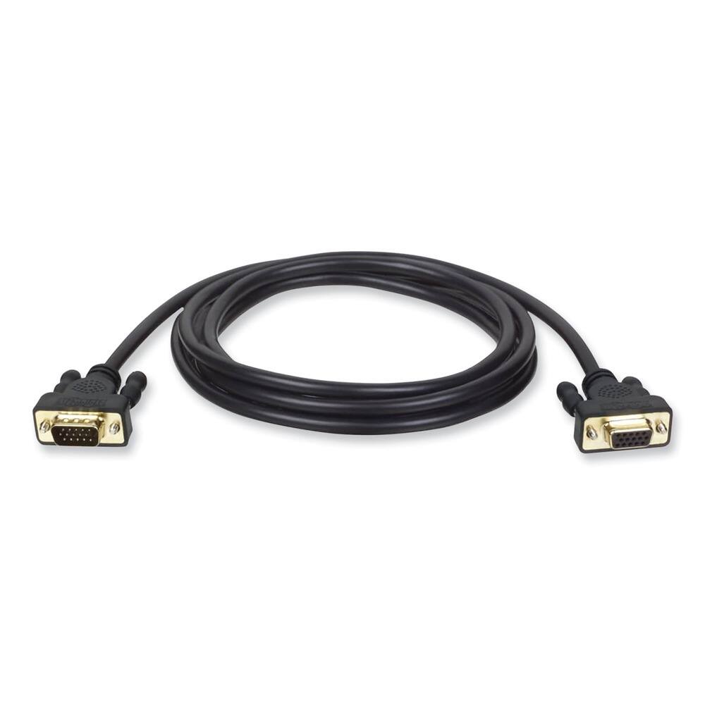 Front. Tripp Lite - P510-006 6 ft. VGA Monitor Extension Cable - Black - Black.