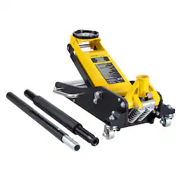 VEVOR - Low Profile Floor Jack 2 Ton (4400 lbs) , Heavy Duty Aluminum Hydraulic Racing Floor Jack, Hydraulic Car Jack - Black;Yellow