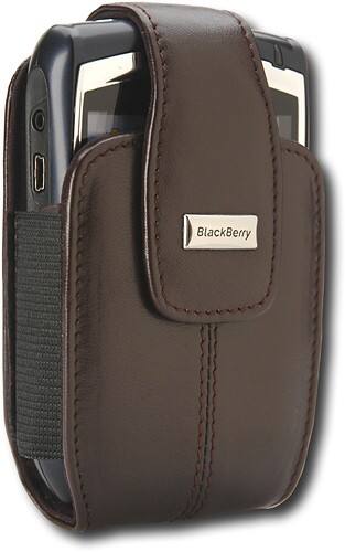 Angle Standard. BlackBerry - Leather Case for BlackBerry Smartphones - Burnt Sienna.