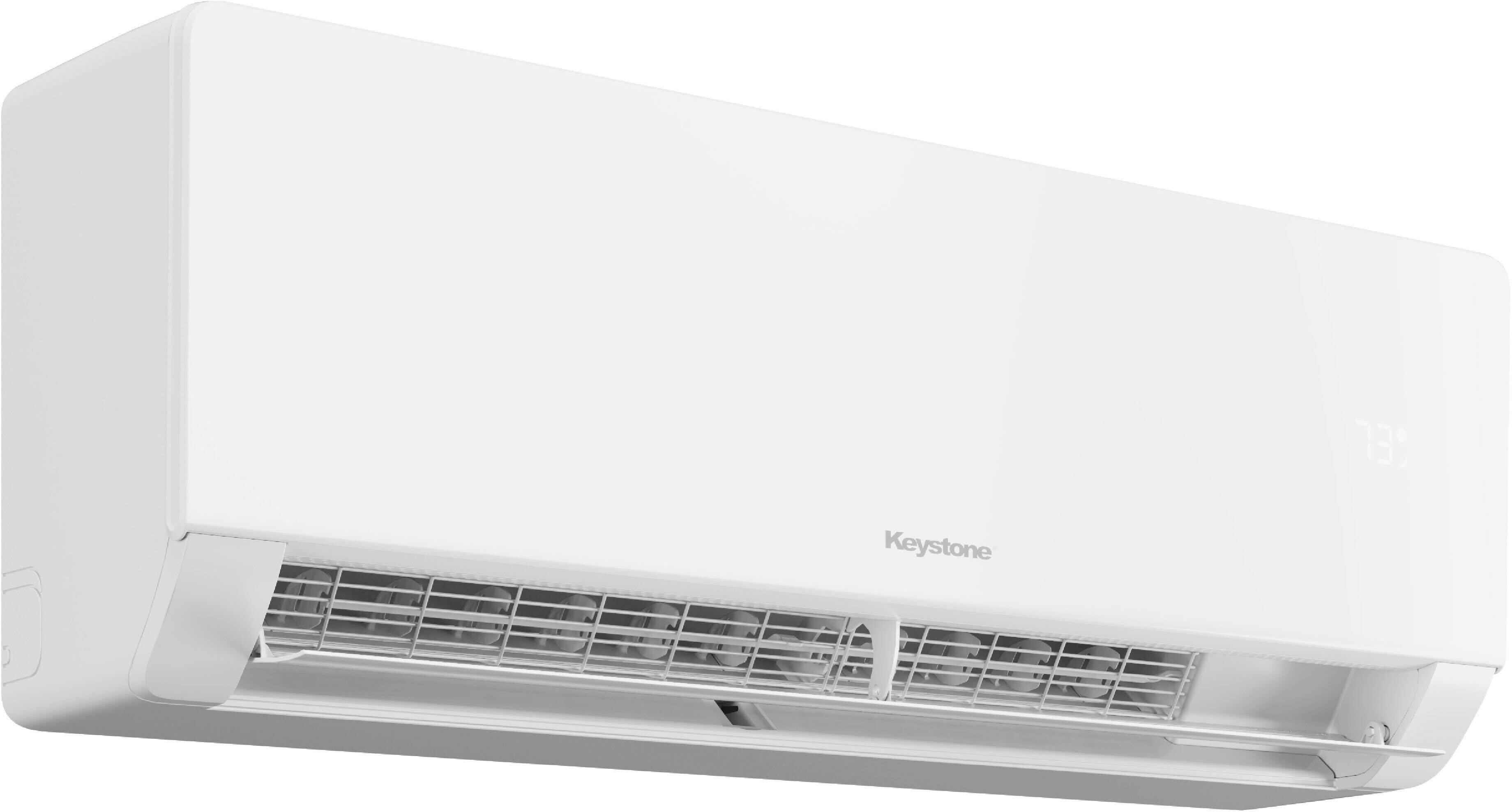 Alt View 10. Keystone - Core 230V 1,500 Sq. Ft. 24,000 BTU Smart Mini Split Air Conditioner 24,000 BTU Heater - White.