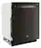 Angle. Whirlpool - 24” Stainless Steel Dishwasher with AI Intelligent Wash - 47 dBA .- Print Resistant Black Stainless - Print Resist Blk Stnlss.