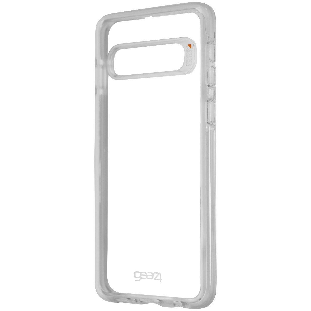 Back. ZAGG - ZAGG Piccadilly Series Hard Case for Samsung Galaxy S10 - Clear/White - Clear/White.
