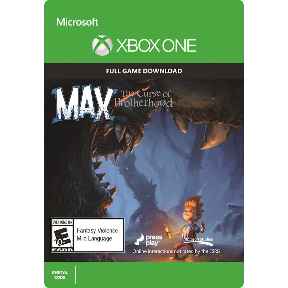 Front. Microsoft - Max: The Curse of Brotherhood.