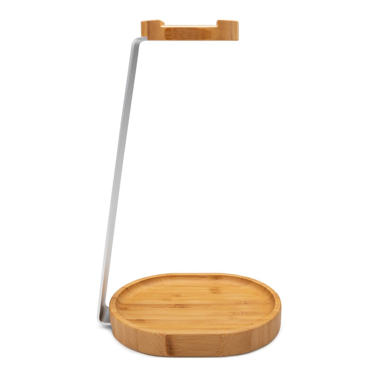 Angle. Knox - Knox Gear Wooden Headphone Stand (Bamboo Brown) - Brown.