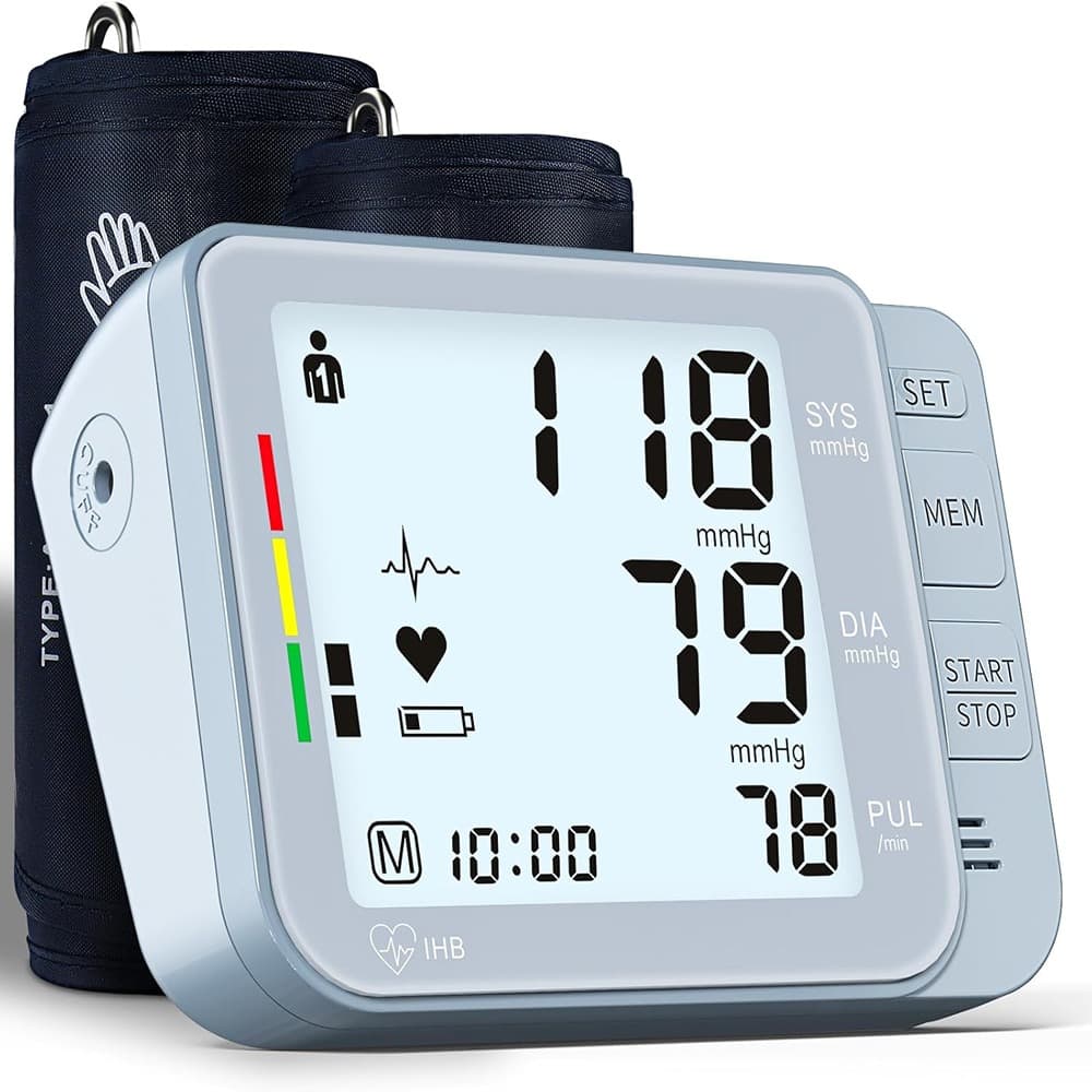 RTMB - Blood Pressure Monitor with Dual-Size Cuffs (8.7–21.7") - Blue