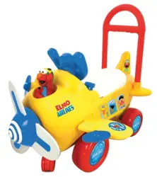 Kiddieland - Sesame Street Elmo's Plane Light & Sound Activity Ride-On - Front_Zoom
