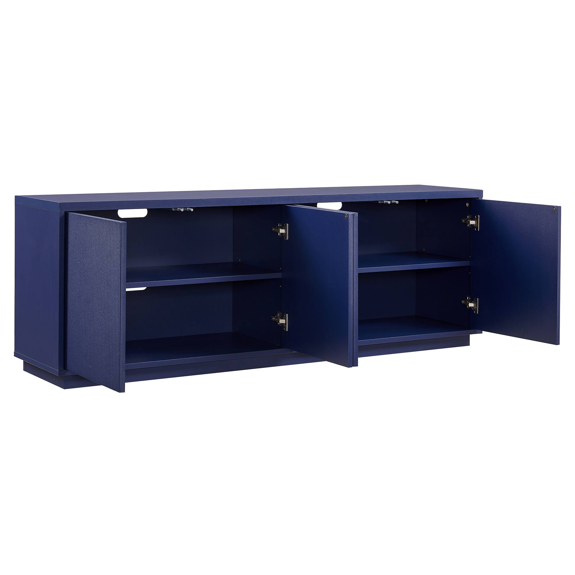 Alt View 16. Hudson&Canal - Hanson TV Stand for Most TVs up to 75" - Dark Blue.