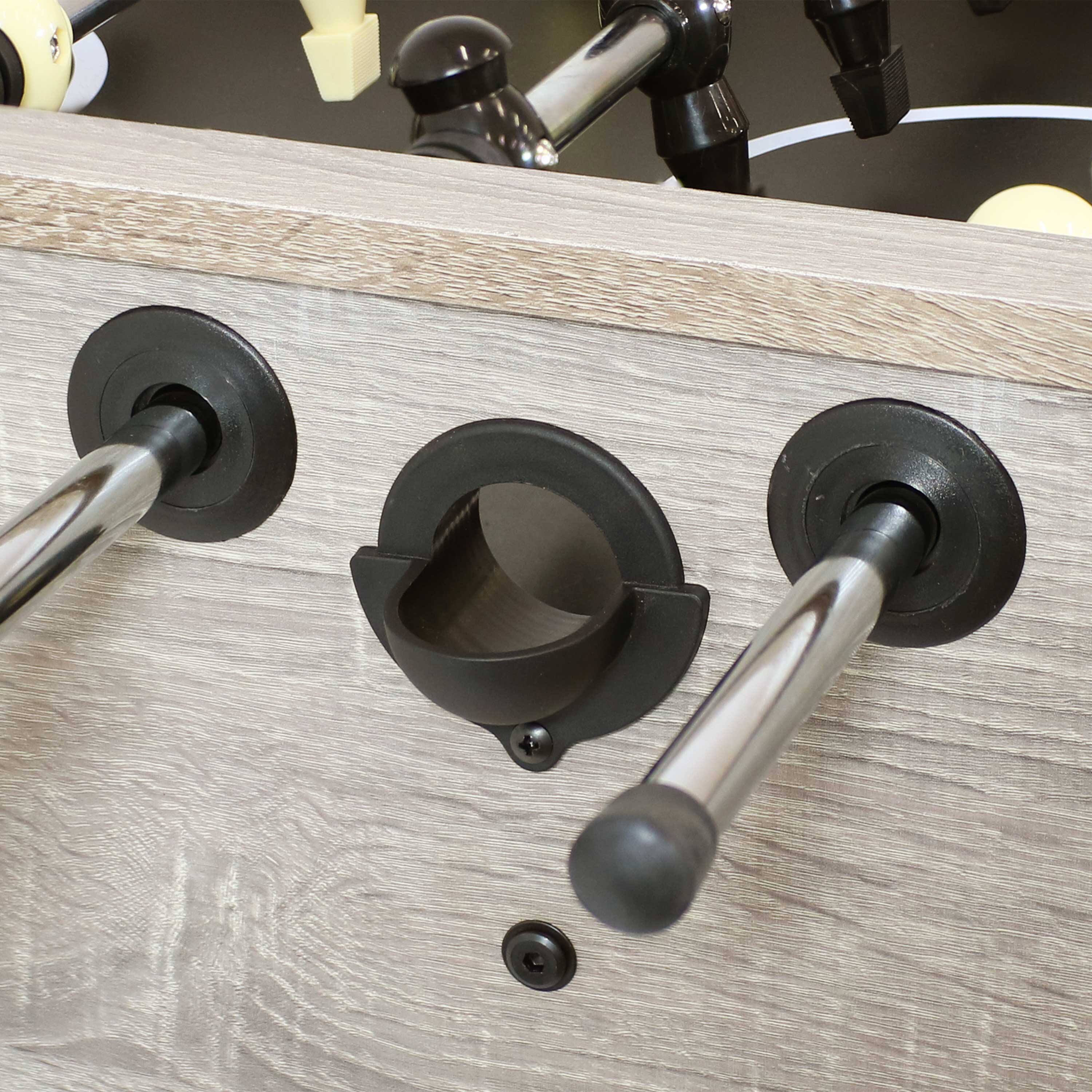 Alt View 9. Sunnydaze - Delano 54.5 in Foosball Table with Distressed Wood Look - Grey.