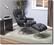 Alt View Standard 2. True Seating Concepts - Faux Leather Massaging Recliner with Ottoman - Black/Slate.