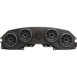 MB Quart - Tuned 8" Compression Horn Car 4-Speaker Kit with Interchangeable Grilles for Jeep Wrangler JL and Gladiator JT Vehicles - Black