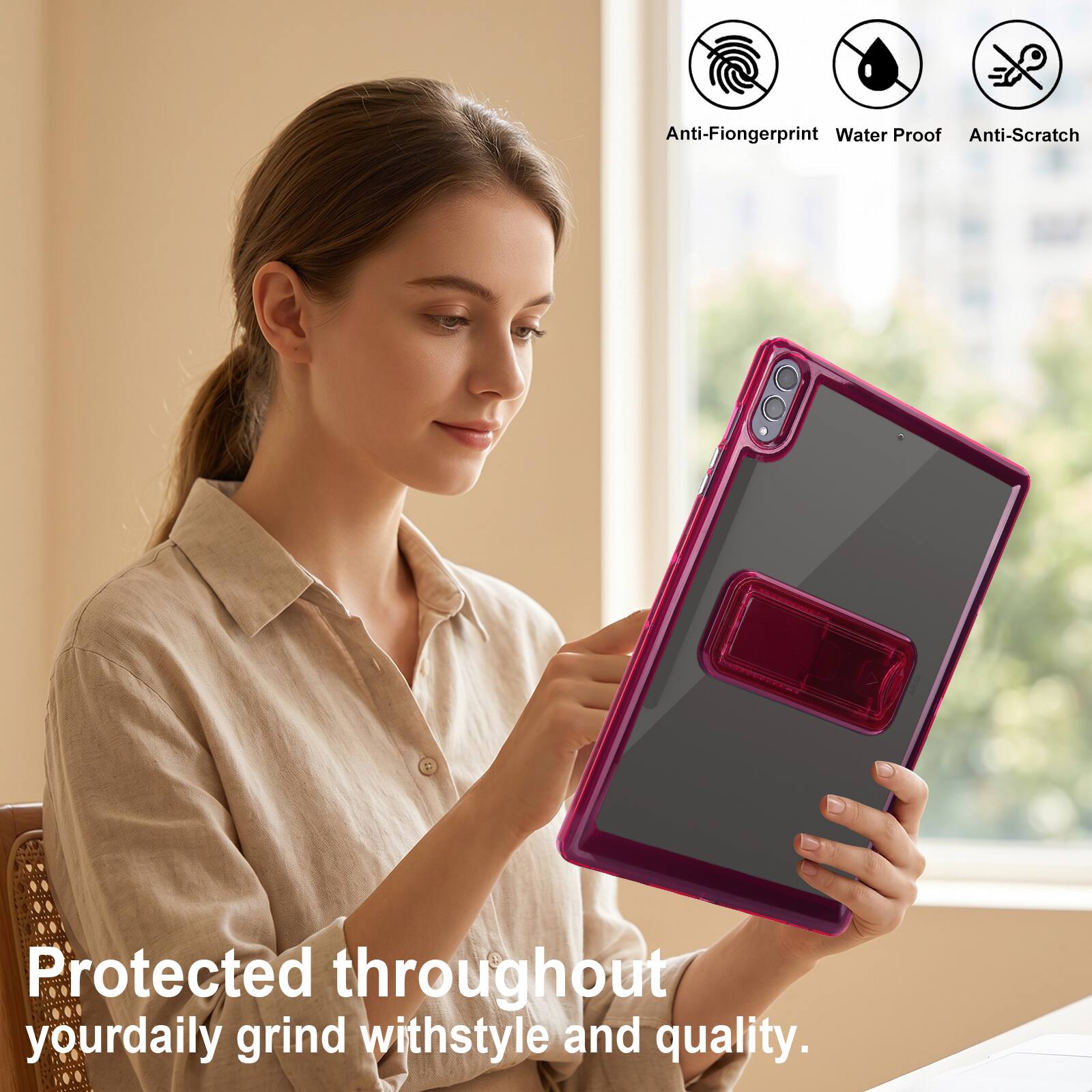 Anti-Fingerprint Water Proof Anti-Scratch Protected throughout your daily grind with style and quality.