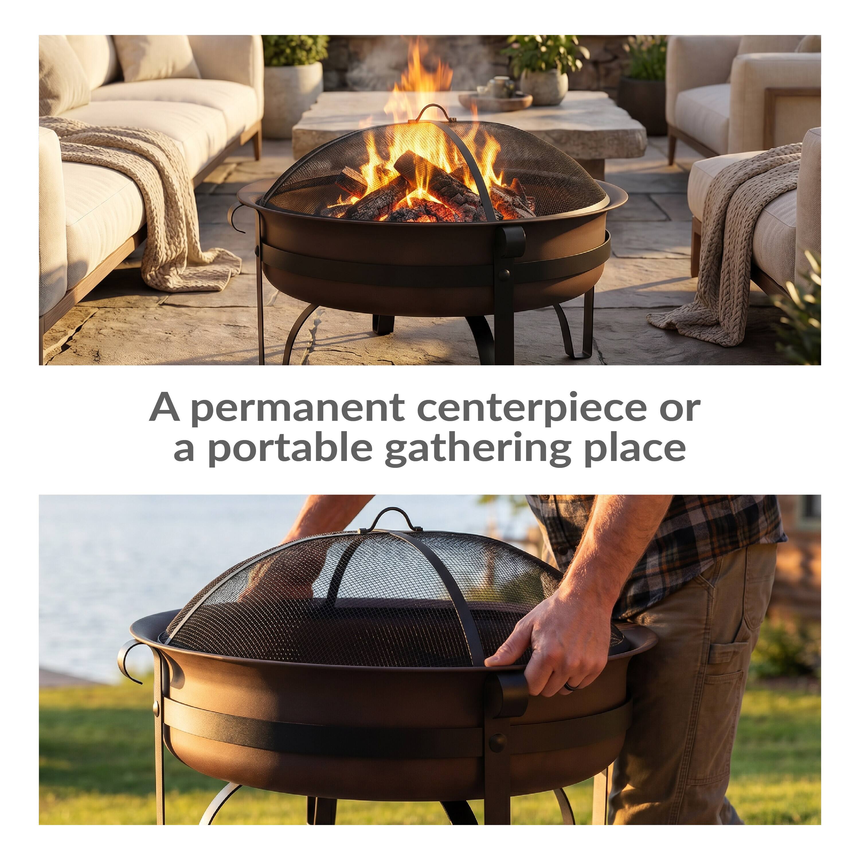 A permanent centerpiece or a portable gathering place