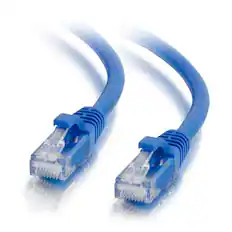 Front. C2G - 757120006985 10-feet CAT6a Ethernet Network Patch Cable - Snagless - Unshielded (UTP) - 1x RJ-45 Male - 1x RJ-45 Male - - Blue.