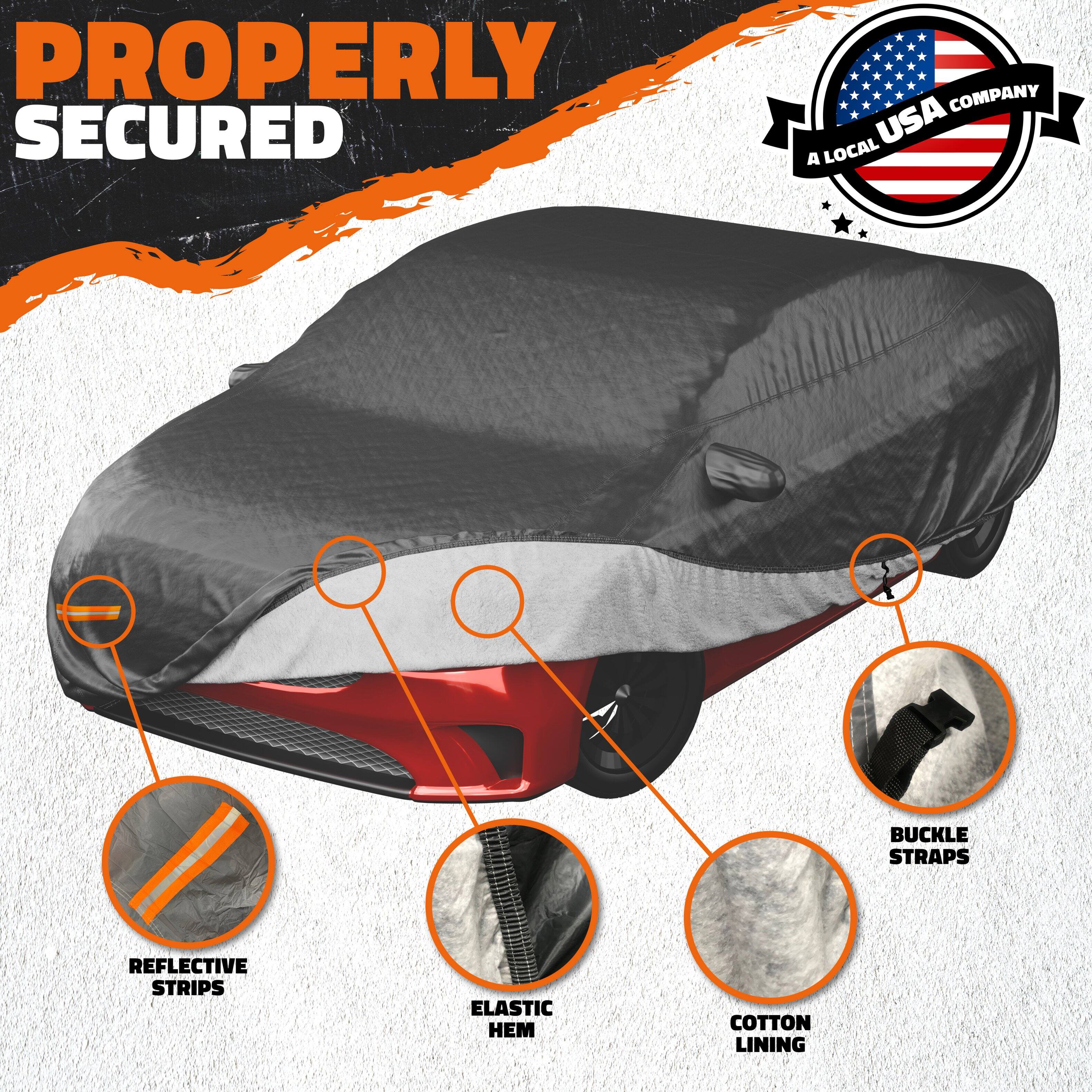 PROPERLY SECURED

A LOCAL USA COMPANY

- REFLECTIVE STRIPS
- ELASTIC HEM
- COTTON LINING
- BUCKLE STRAPS