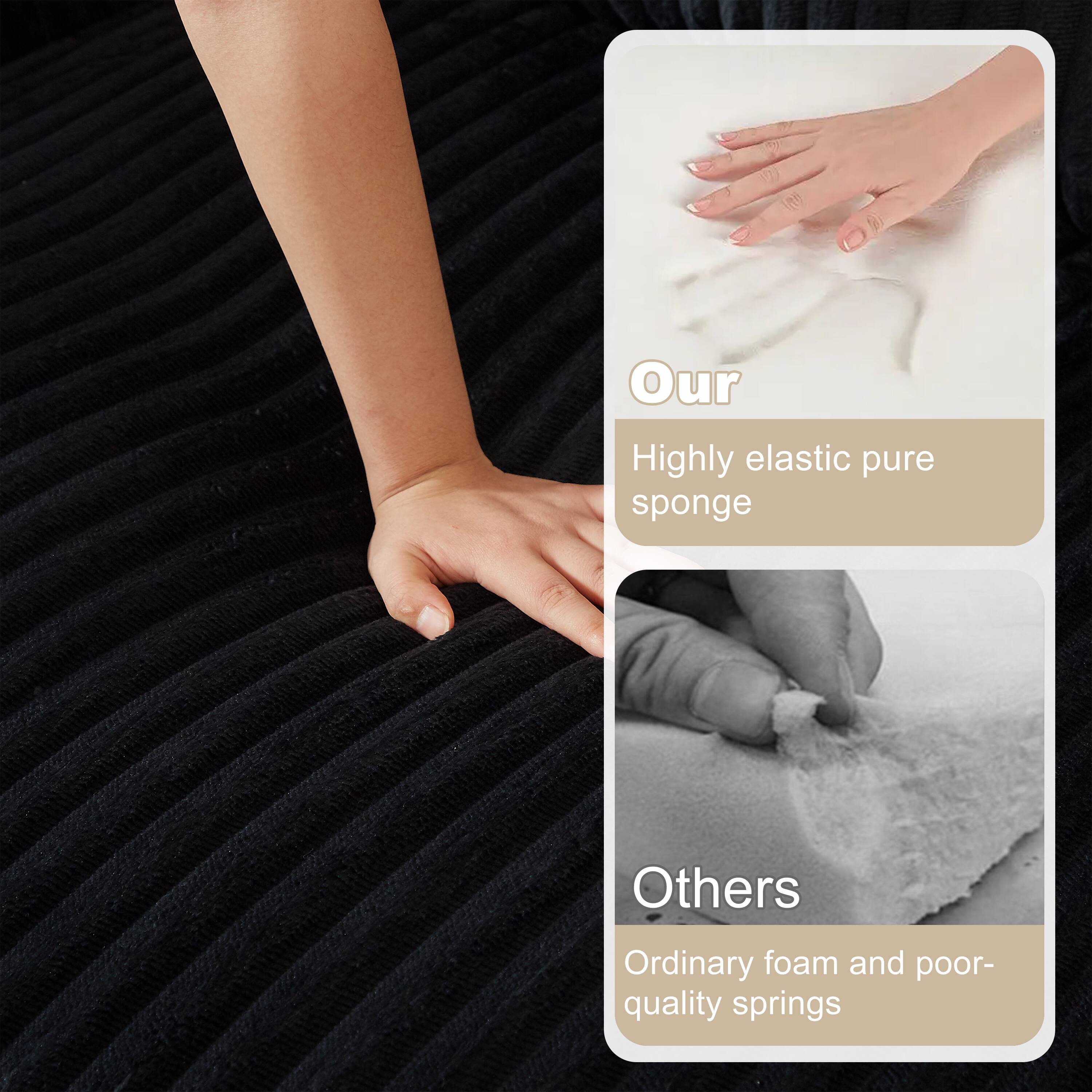 Our Highly elastic pure sponge  
Others Ordinary foam and poor-quality springs