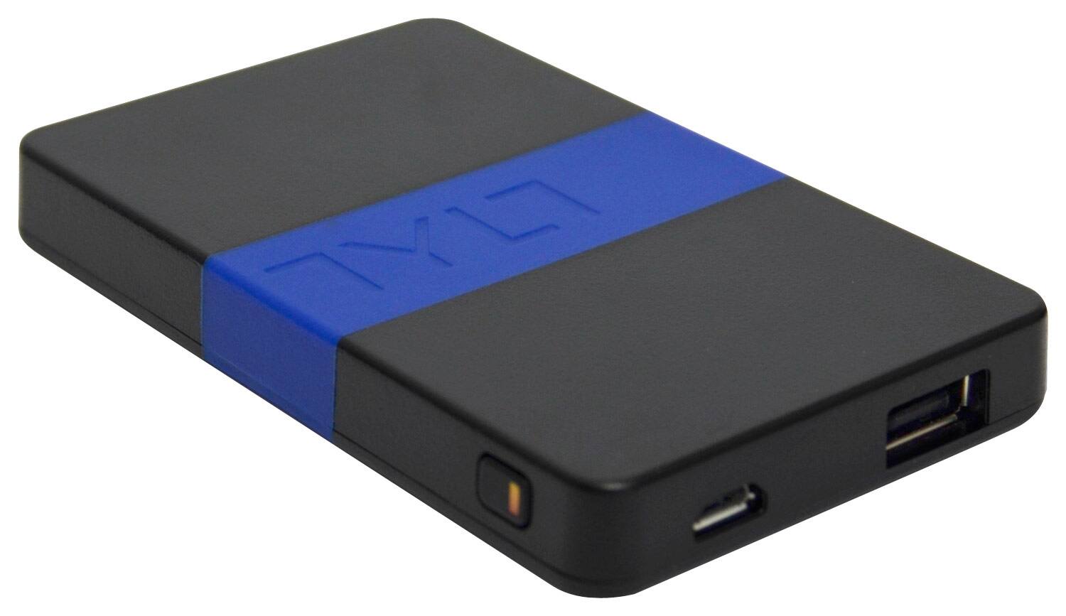 Front. TYLT - ENERGI 2K Portable Battery Pack - Black/Blue.