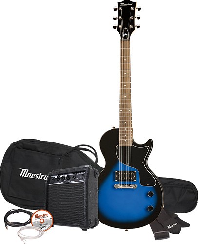  Maestro by Gibson - Single Cutaway Electric Guitar - Blue