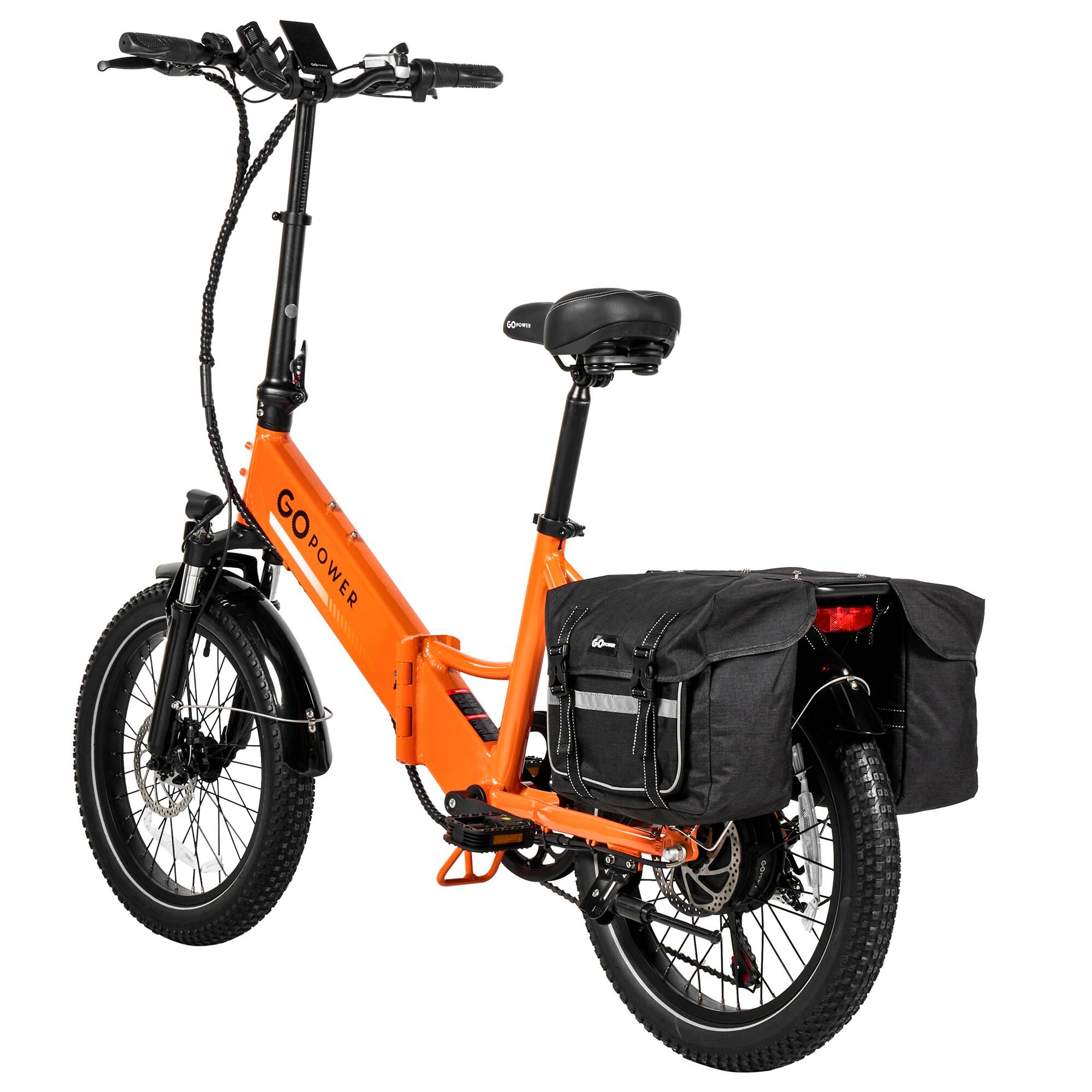 Alt View 7. GoPowerBike - GoPowerBike GoPlus Folding Electric Bike | UL2849 Certified | Orange - Orange.