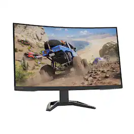Lenovo - Refurbished Excellent - G32qc-30 31.5" Monitors 2HDMI 0VGA 0USB 350nit 165Hz VA .5 ms - Black