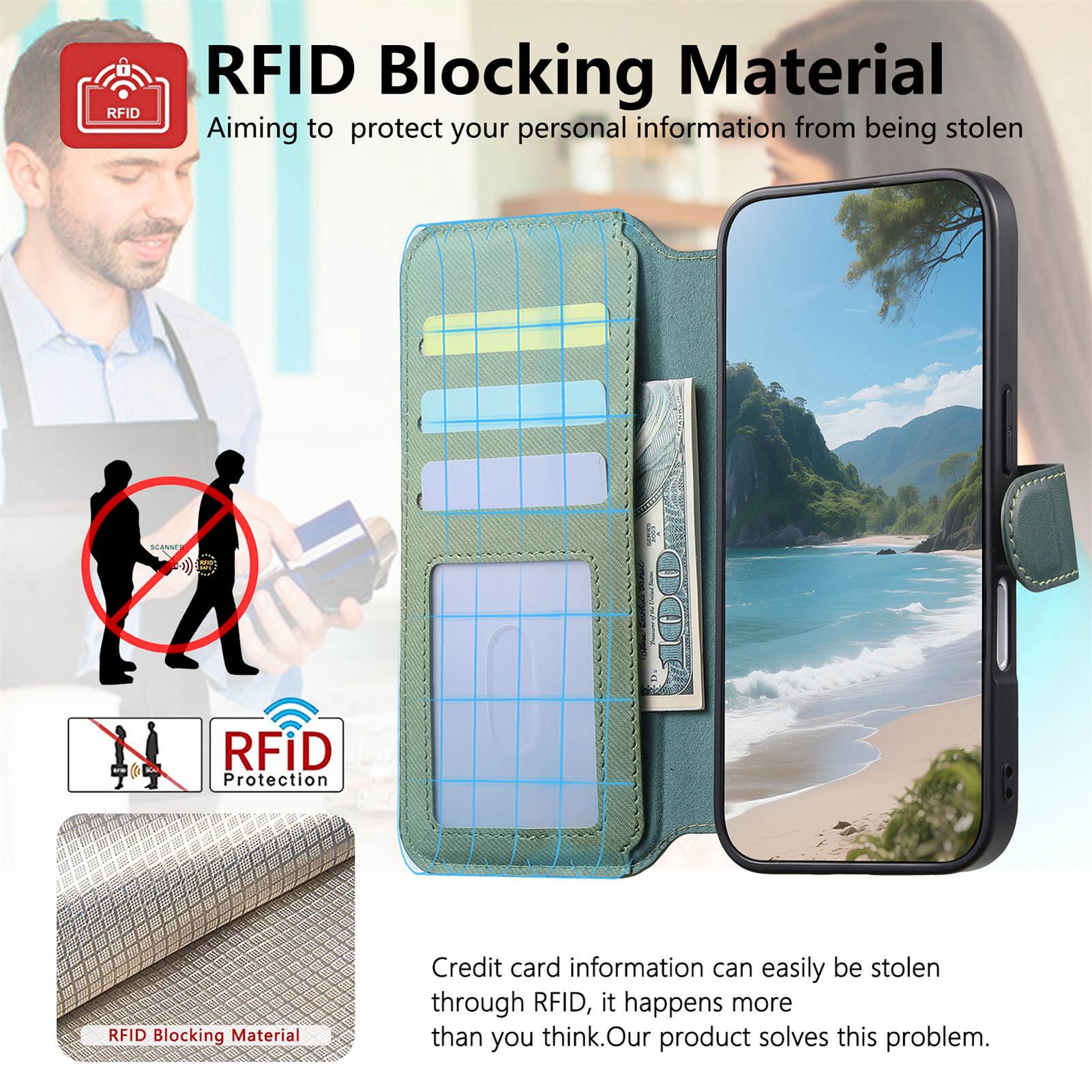 RFID Blocking Material

Aiming to protect your personal information from being stolen

Credit card information can easily be stolen through RFID, it happens more than you think. Our product solves this problem.