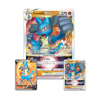 Pokmon Pokemon TCG: Lucario VSTAR Premium Collection - Best Buy Pokmon Pokemon TCG: Lucario VSTAR Premium Collection - Best Buy