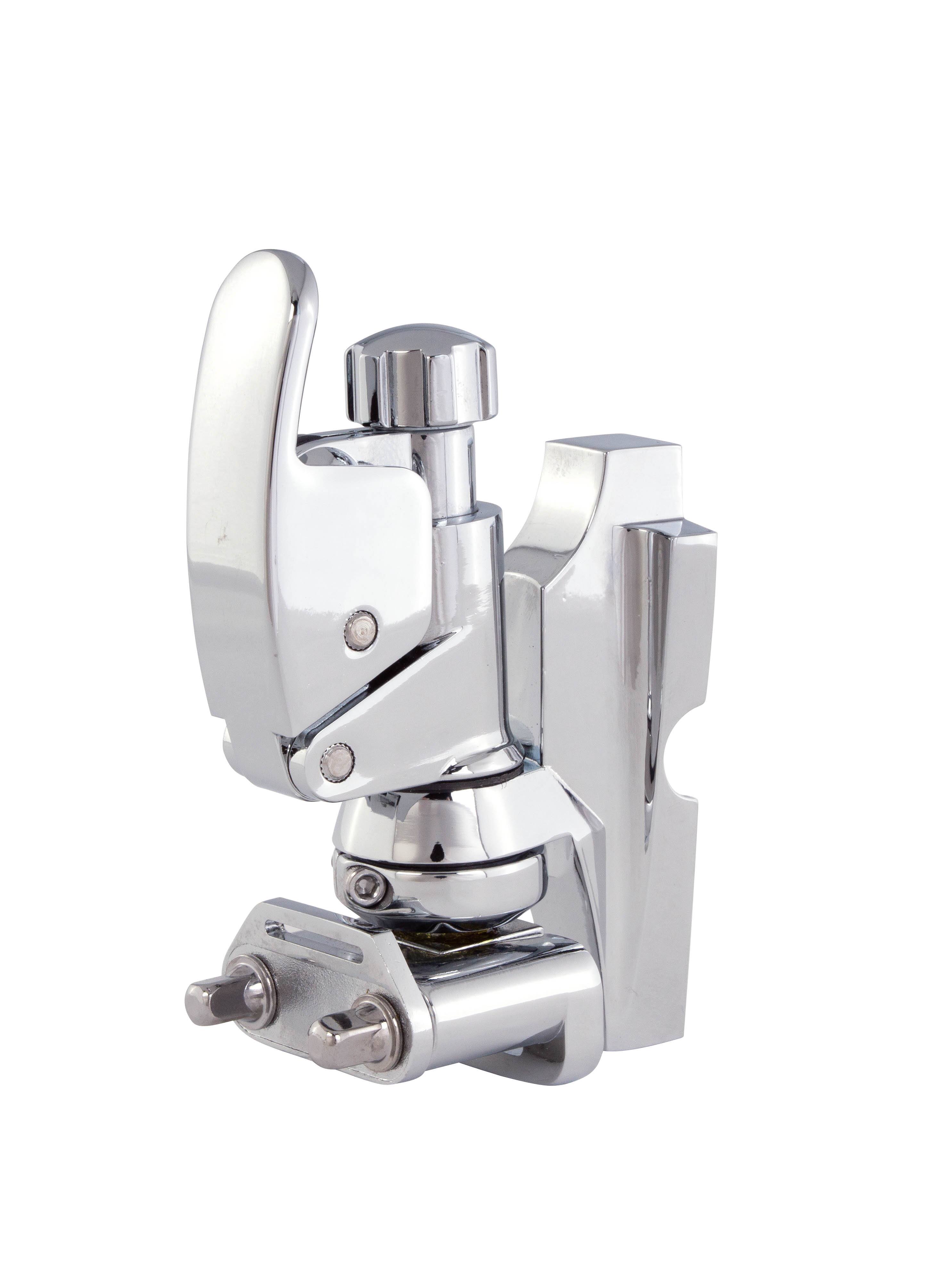 Front. Gibraltar Hardware - Dunnett R4L L-Style Snare Drum Throw Off, w/ Keystone Contour, Fits Beaded Shells, Adjustable Mounting Range up to 77mm.