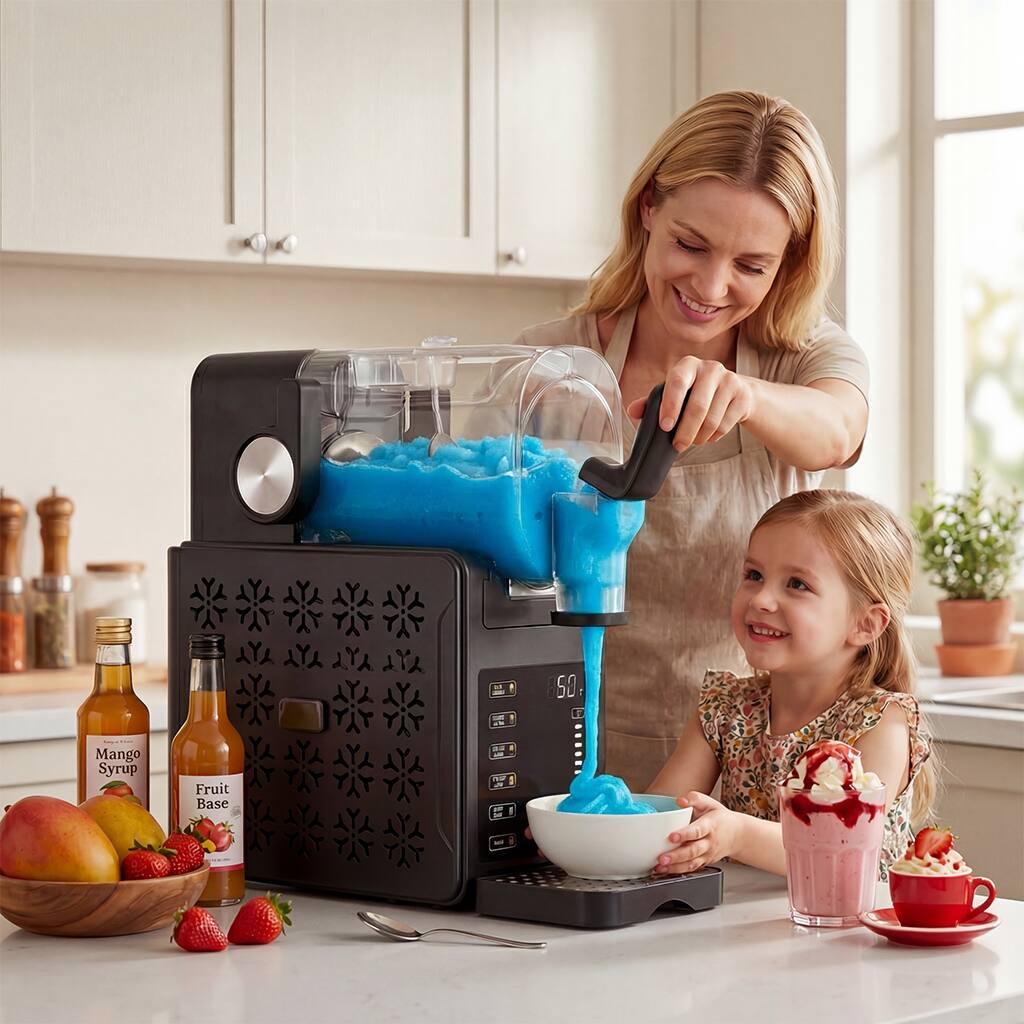 CloudRest Pro 84 oz Commercial Slushie Machine 5 presets Frozen