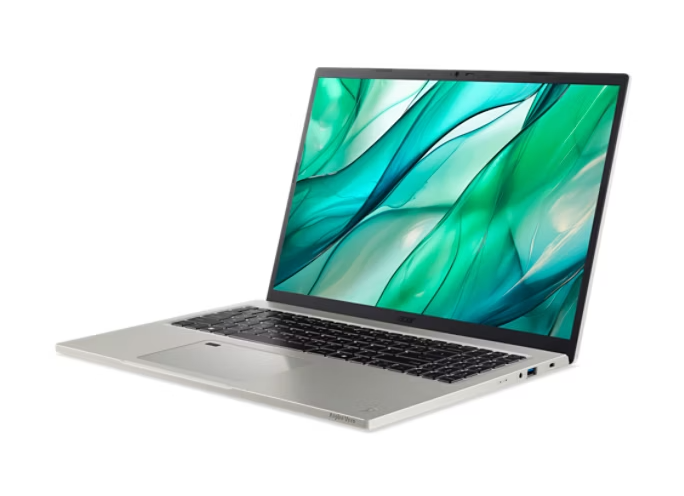Left. Acer - Aspire Vero 16 AV16-51P-5641 Laptop – Intel Core i5, 16GB RAM, 512GB SSD, 16" WUXGA Display - Silver.