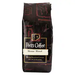 Peet's Coffee - & Tea Bulk Coffee, House Blend, Ground, 1 lb Bag