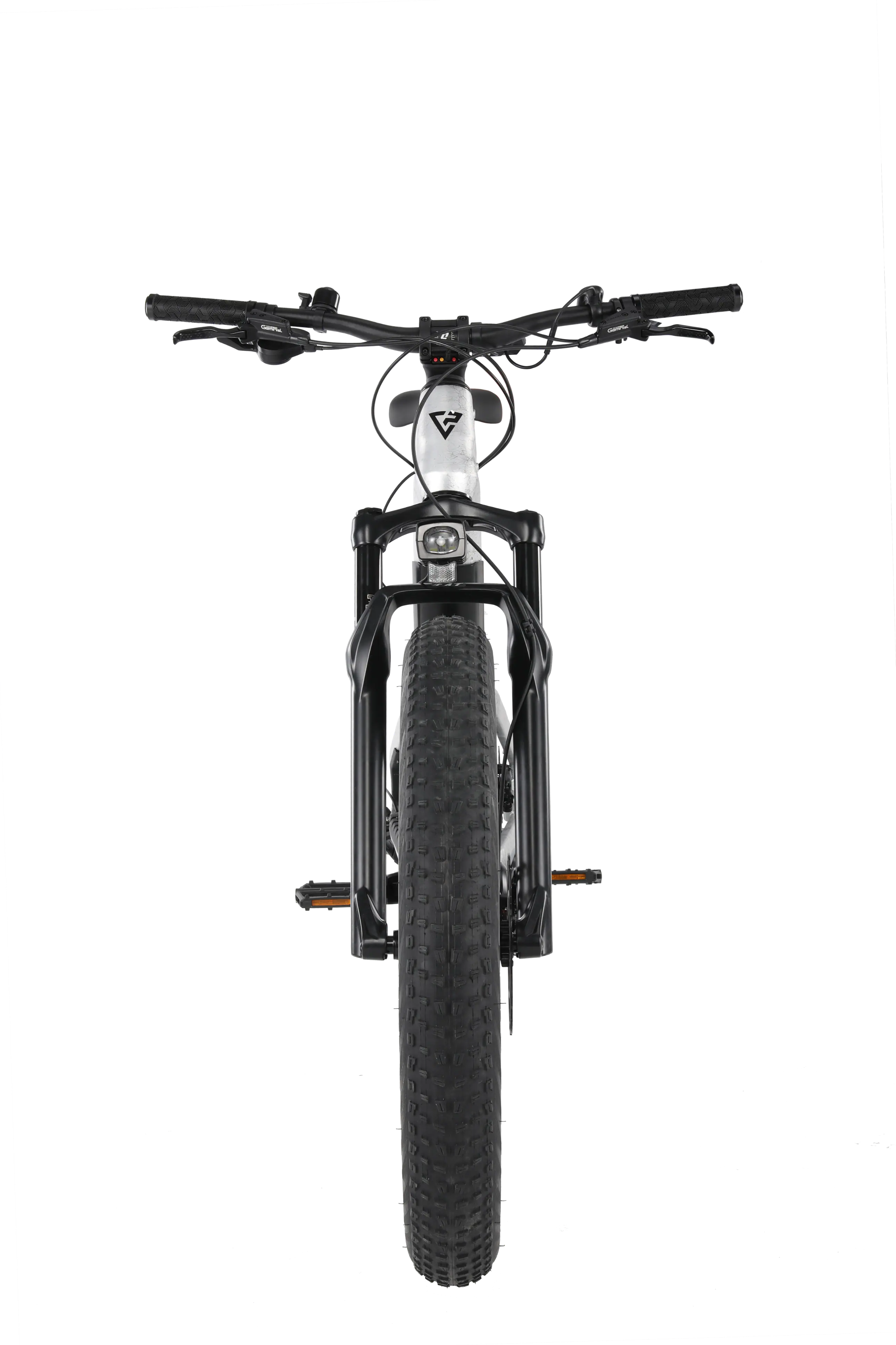 Back. Vanpowers - GrandTeton Pro Adult 26" Step-Over 750W Hub Motor E-Bike - Galaxy Silver.