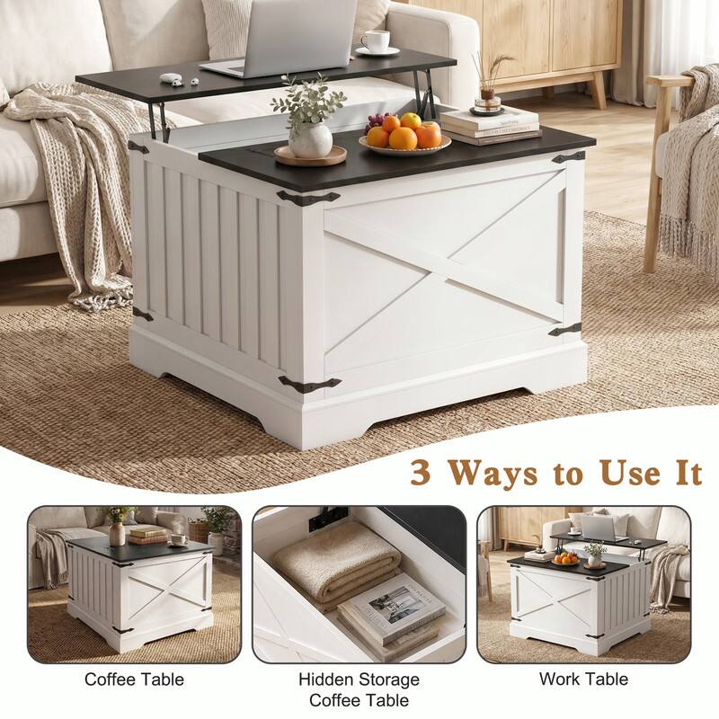 3 Ways to Use It

Coffee Table

Hidden Storage Coffee Table

Work Table