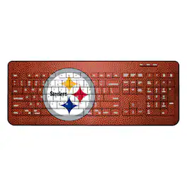 Keyscaper - Pittsburgh Steelers Football Design Wireless Keyboard - Multicolor