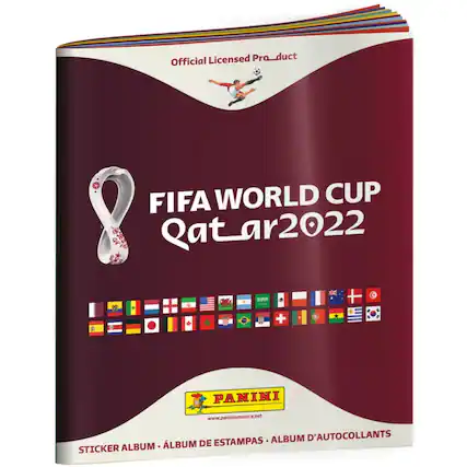 Official Licensed Product FIFA WORLD CUP Qatar 2022
PANINI
www.paniniamerica.net
STICKER ALBUM - ALBUM DE ESTAMPAS - ALBUM D'AUTOCOLLANTS