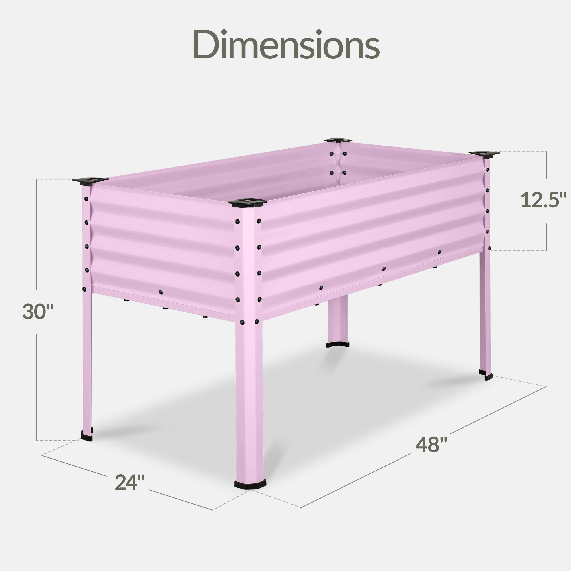 Dimensions: 12.5" x 30" x 48" x 24"