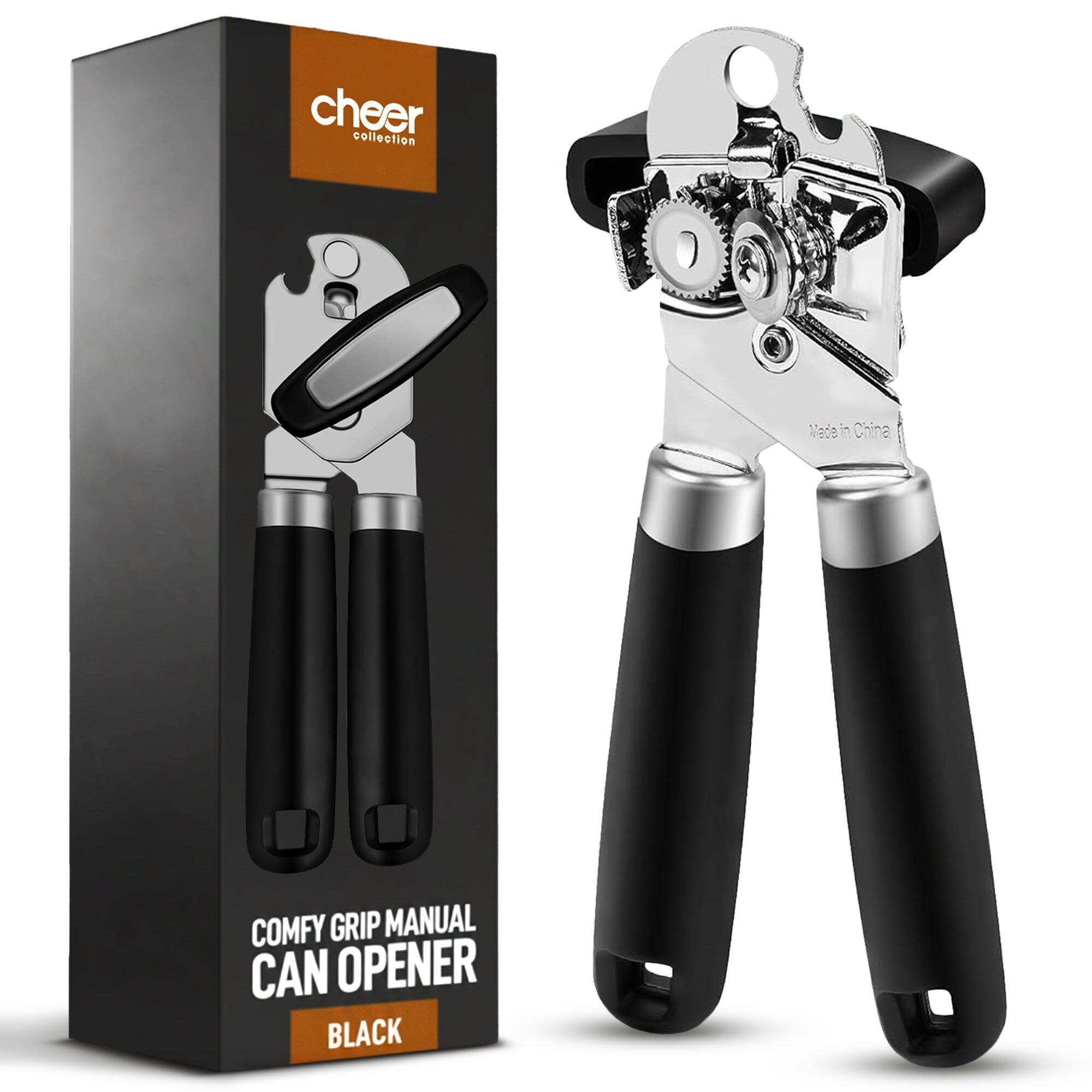 cheer collection  
Made in China  
COMFY GRIP MANUAL CAN OPENER BLACK