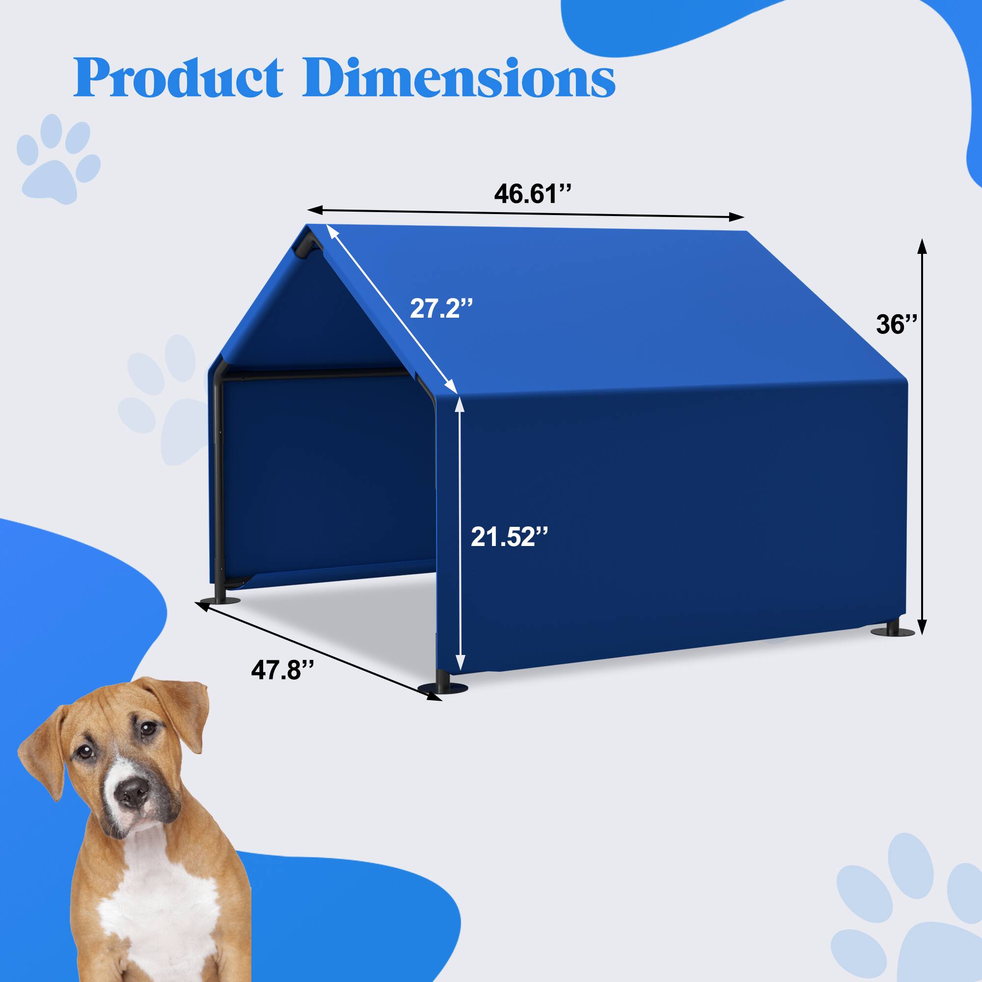 Product Dimensions: 46.61" x 27.2" x 36" x 21.52" x 47.8"
