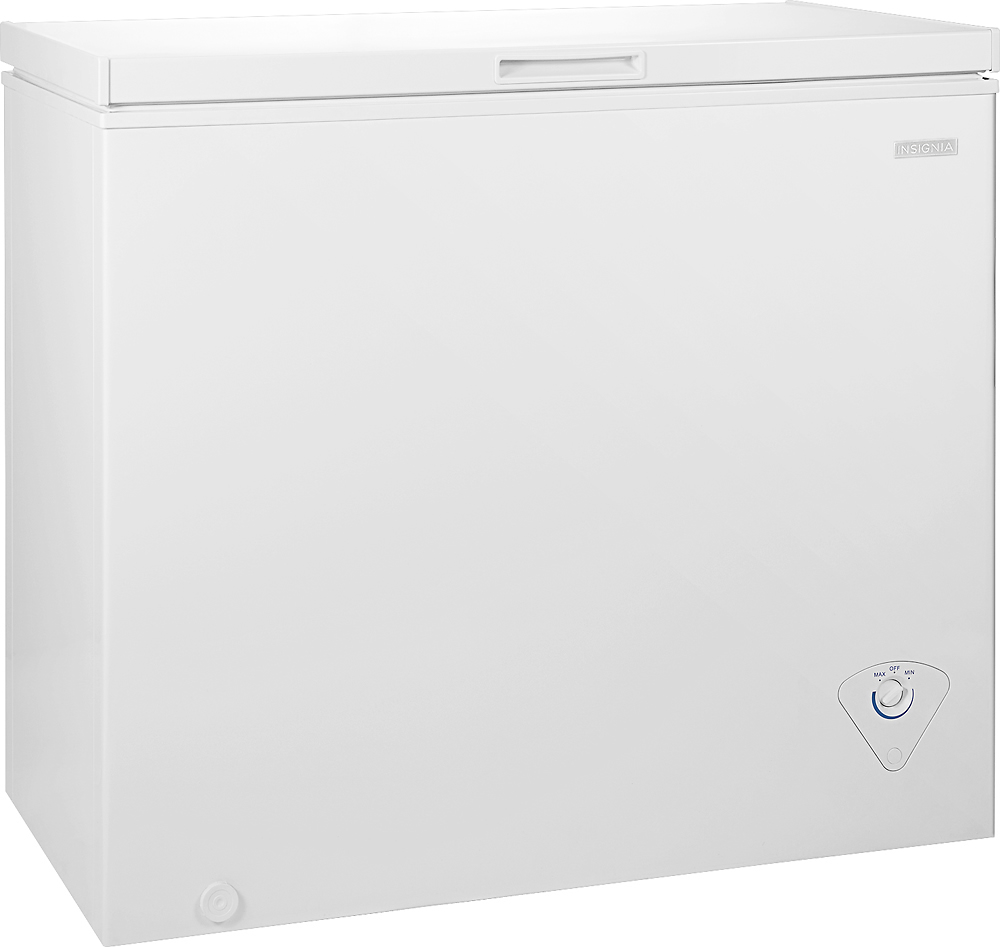 Angle View: Insignia™ - 7.0 Cu. Ft. Chest Freezer - White