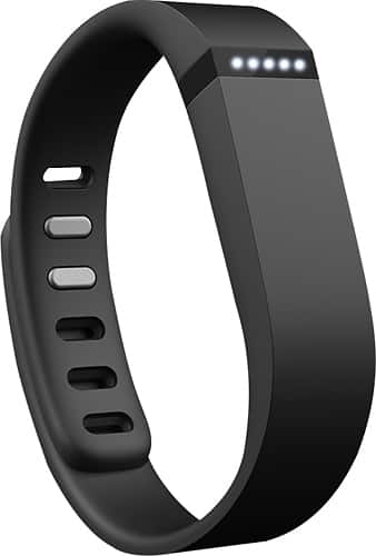 Front. Fitbit - Flex Wireless Activity and Sleep Tracker Wristband - Black.