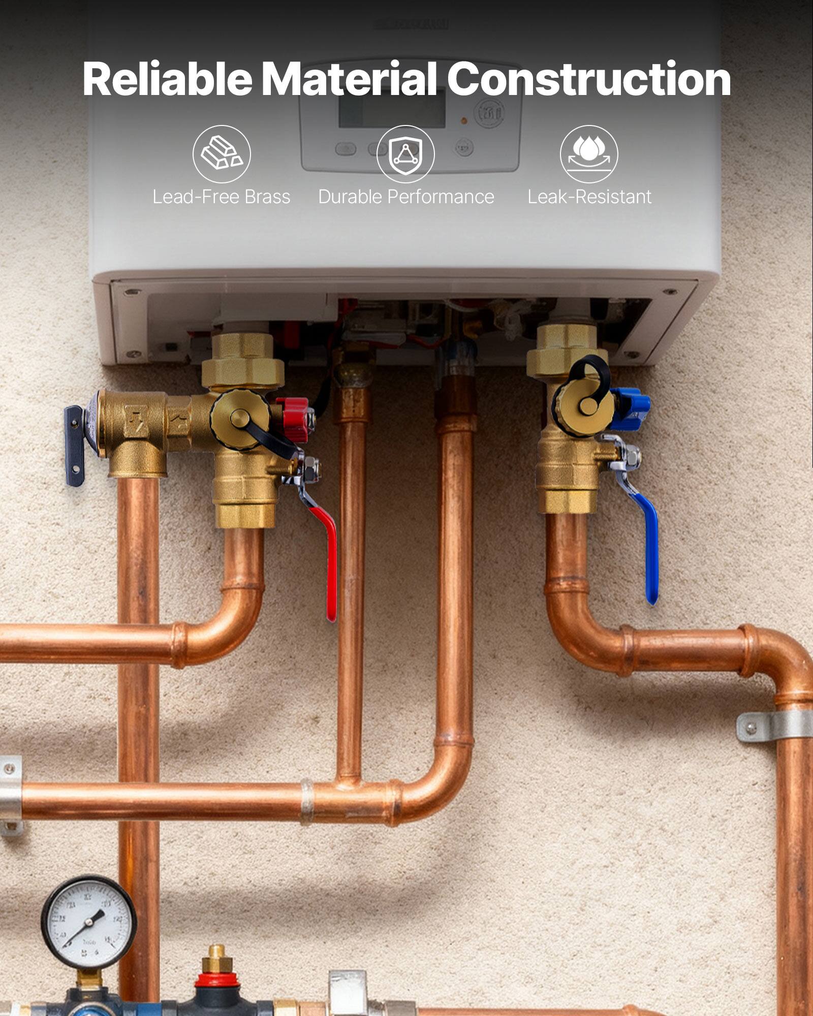 Reliable Material Construction  
Lead-Free Brass  
Durable Performance  
Leak-Resistant