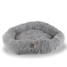 Armarkat - Extra Large Fluffy Round Cat Bed - Gray