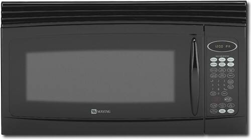 Front Standard. Maytag - 2.0 Cu. Ft. Over-the-Range Microwave - Black.