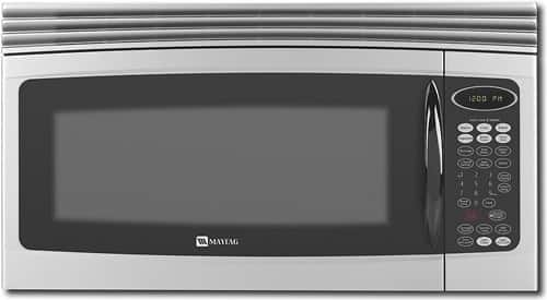 Front Standard. Maytag - 2.0 Cu. Ft. Over-the-Range Microwave - Stainless-Steel.