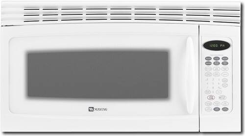 Front Standard. Maytag - 2.0 Cu. Ft. Over-the-Range Microwave - White.