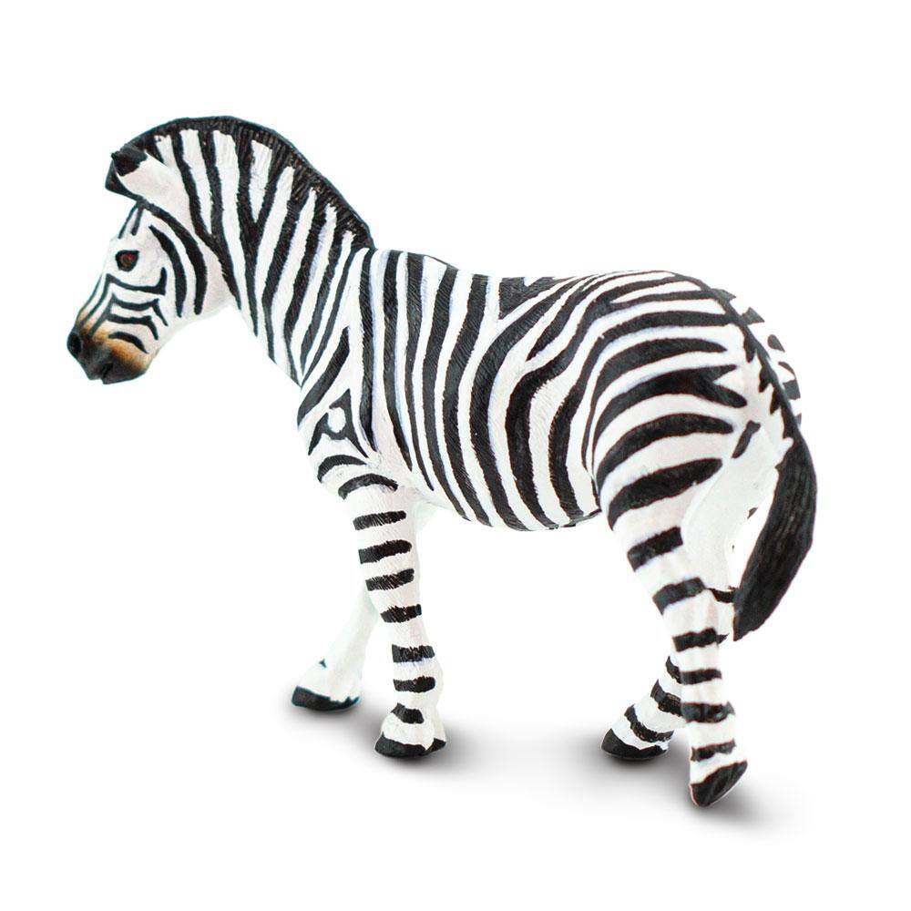 Angle. Safari Ltd. - Plains Zebra Toy Figurine.