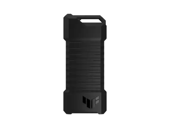 Front. ASUS - ASUS TUF A1 Dual M.2 SSD Enclosure - USB-C, SATA, Q-Latch, IP68, PS5/Xbox.